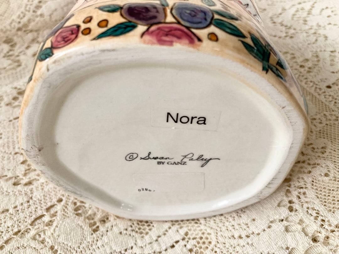 最終価格　貴重ヴィンテージ　米Susan paley 可愛い♪陶器クッキージャー