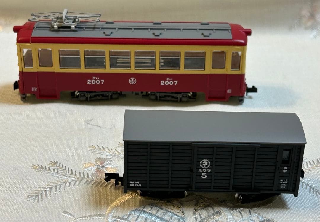トミーテック 富井電鉄　猫屋線 直通用路面電気機関車＋客車/貨車セット　2両2点