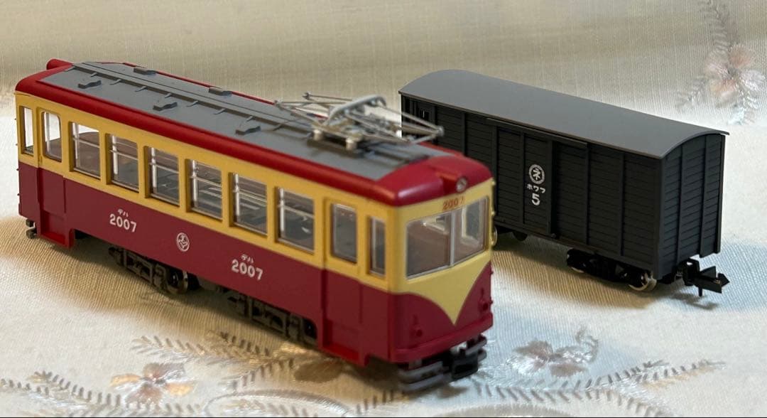 トミーテック 富井電鉄　猫屋線 直通用路面電気機関車＋客車/貨車セット　2両2点