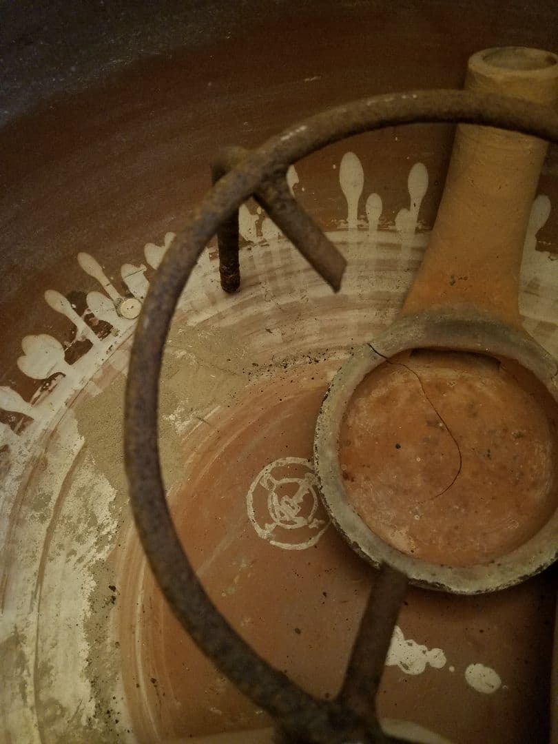 特大 火鉢 黒染付 骨董品 陶器 ガーデニング 金魚鉢 メダカ 水槽