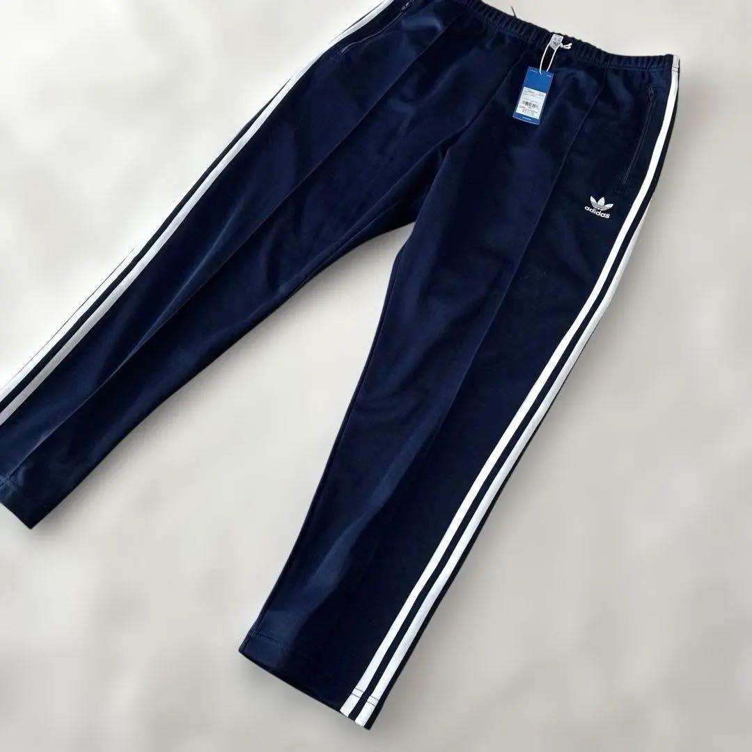 ✨新品 アディダス トラックパンツ ジャージ ネイビー ファイヤーバード 刺繍