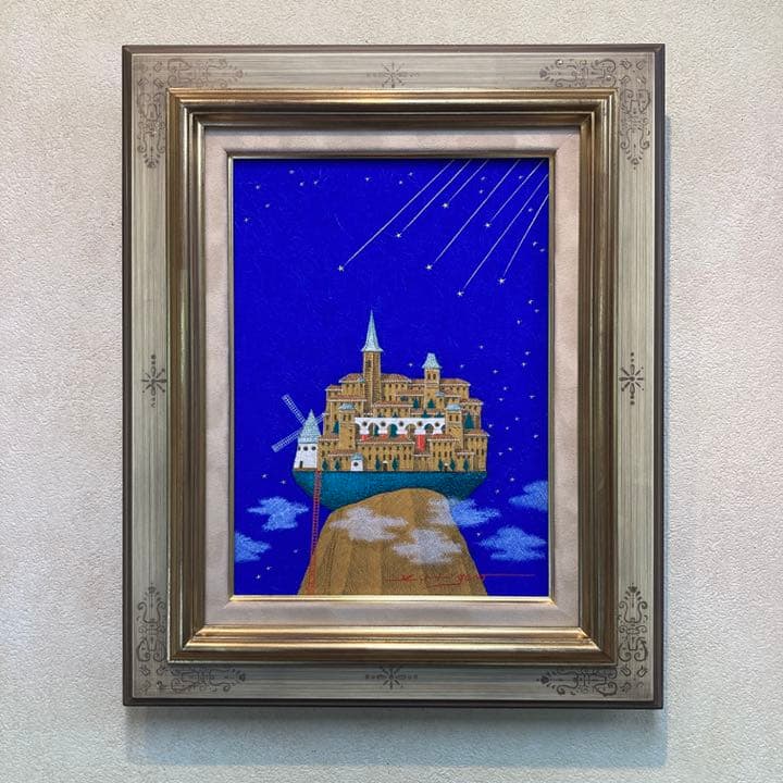 「風の街へ」テンペラ画