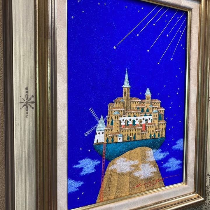 「風の街へ」テンペラ画