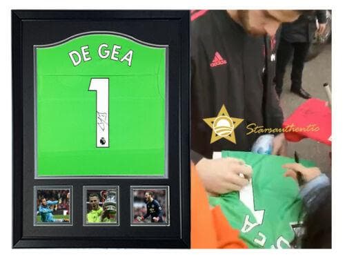 直筆サイン入りユニフォーム David de Gea  /フレーム別/SA鑑定済