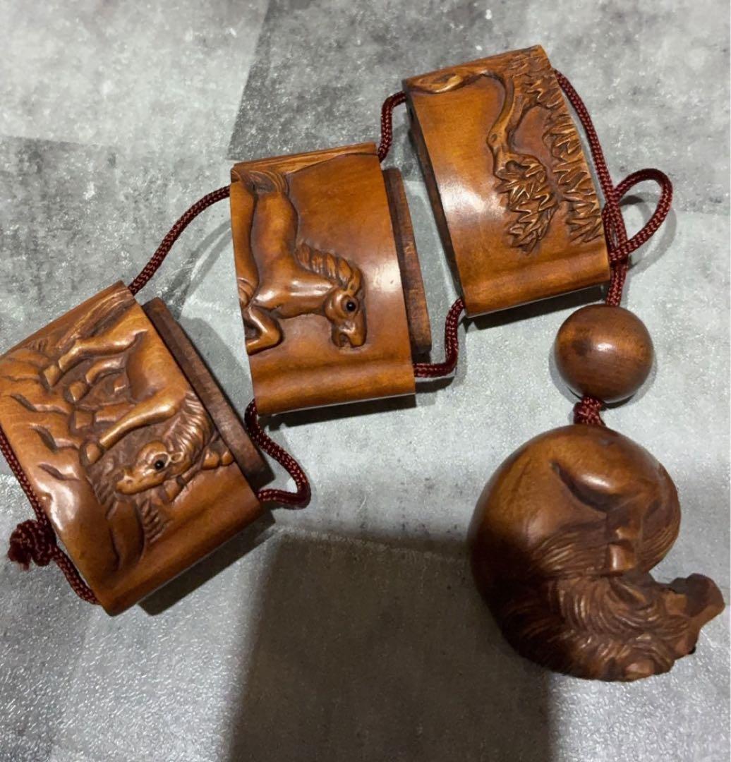 馬　ウマ　うま　印籠　根付　希少