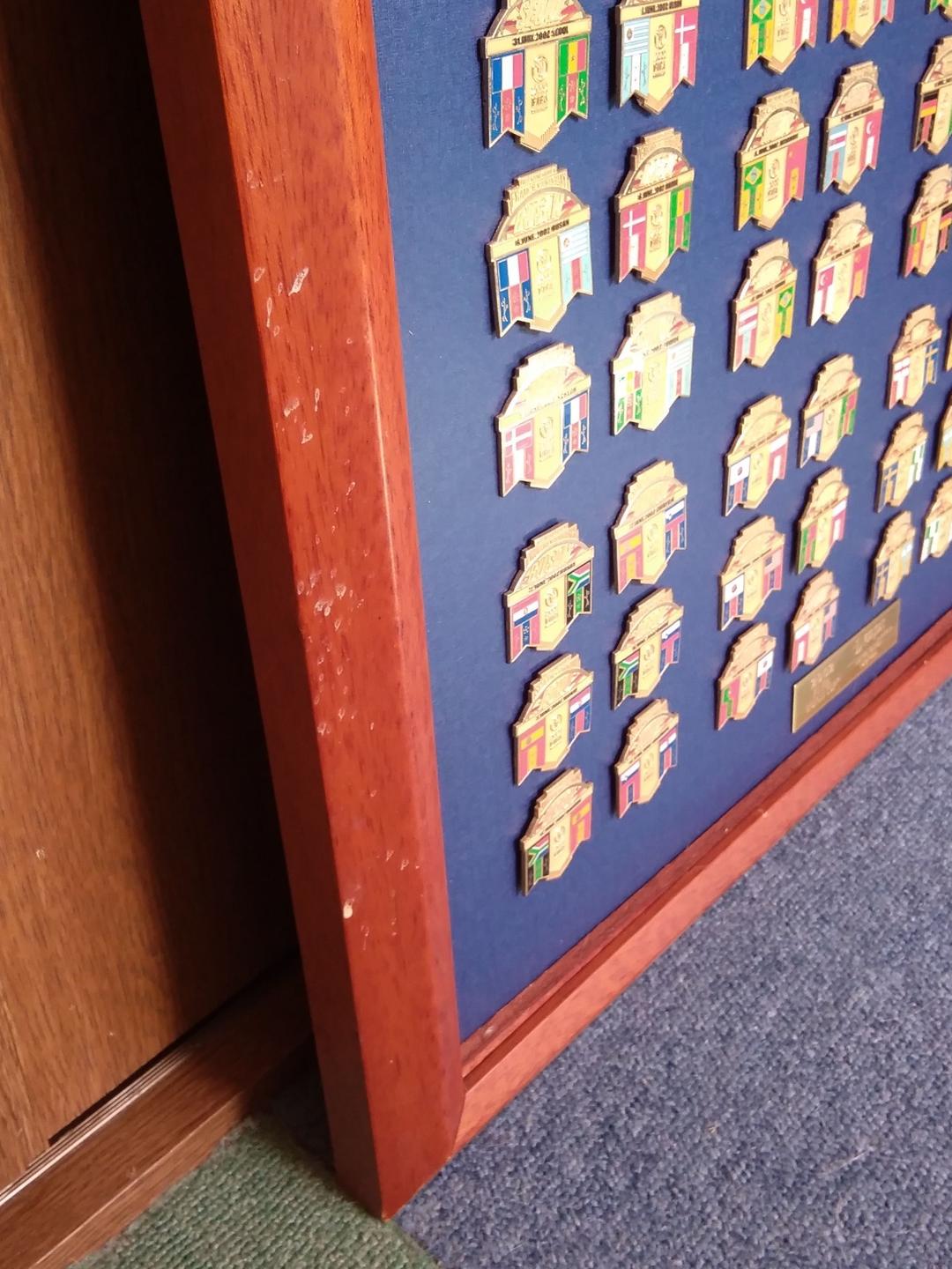 2002年 FIFA 日韓ワールドカップ 記念ピンバッジセット 限定品　額