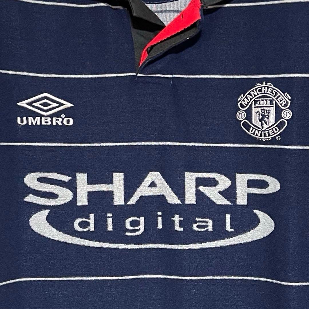 【極美品！】99/00 マンチェスター・U ♯7 ベッカム【Mサイズ】パイル地