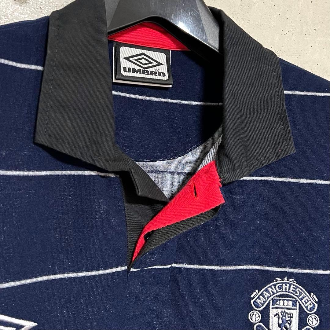 【極美品！】99/00 マンチェスター・U ♯7 ベッカム【Mサイズ】パイル地