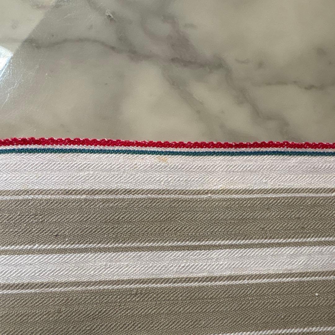 フランス　アンティーク　ヴィンテージ　ファブリック　ティッキング　ストライプ