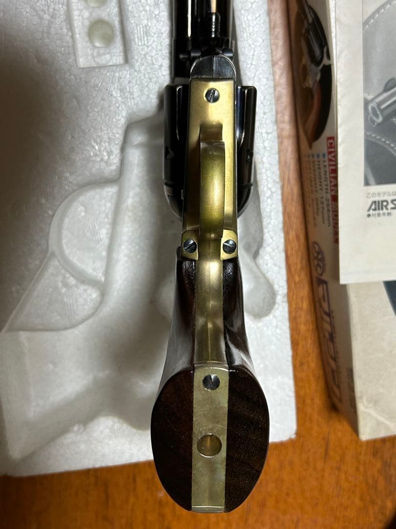 マルシンコルトS A Aガスガン ディープブラック木製グリップ金属カート