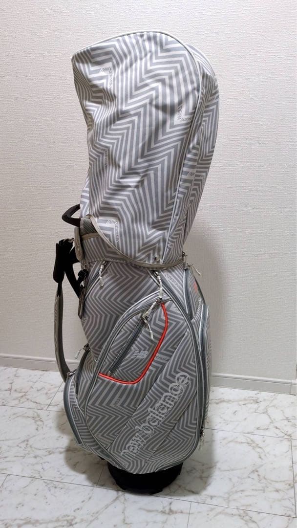 ニューバランス　ゴルフキャディバッグ3Dゼブラ