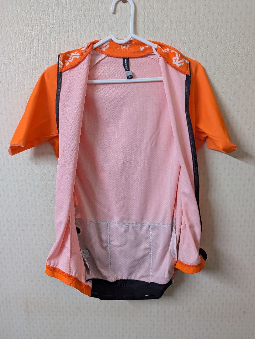 アソスミレGTサイクルジャージSサイズ　オレンジ