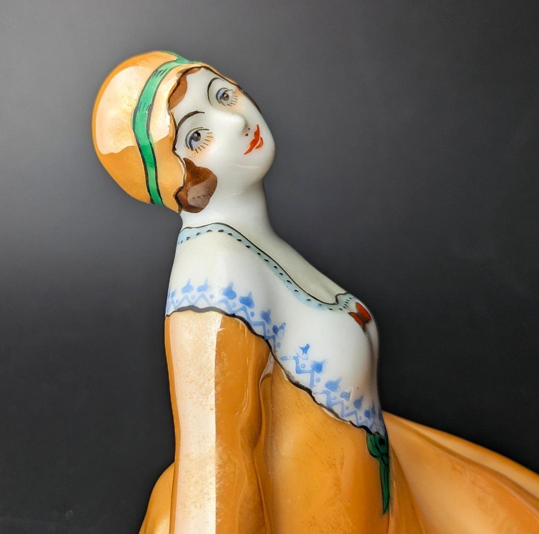 1918年頃オールドノリタケ デコレディ ラスター彩 アールデコ M-JAPAN