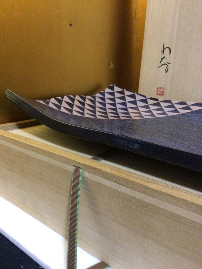 横幅約59㎝の大長方皿 共箱付き