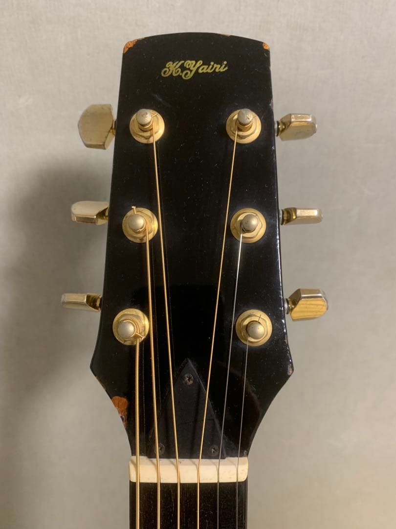 T*i様 【傷あり】K. Yairi エレアコ 型番不明 サウンドホール無し　黒