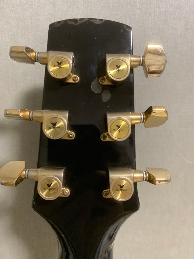 T*i様 【傷あり】K. Yairi エレアコ 型番不明 サウンドホール無し　黒