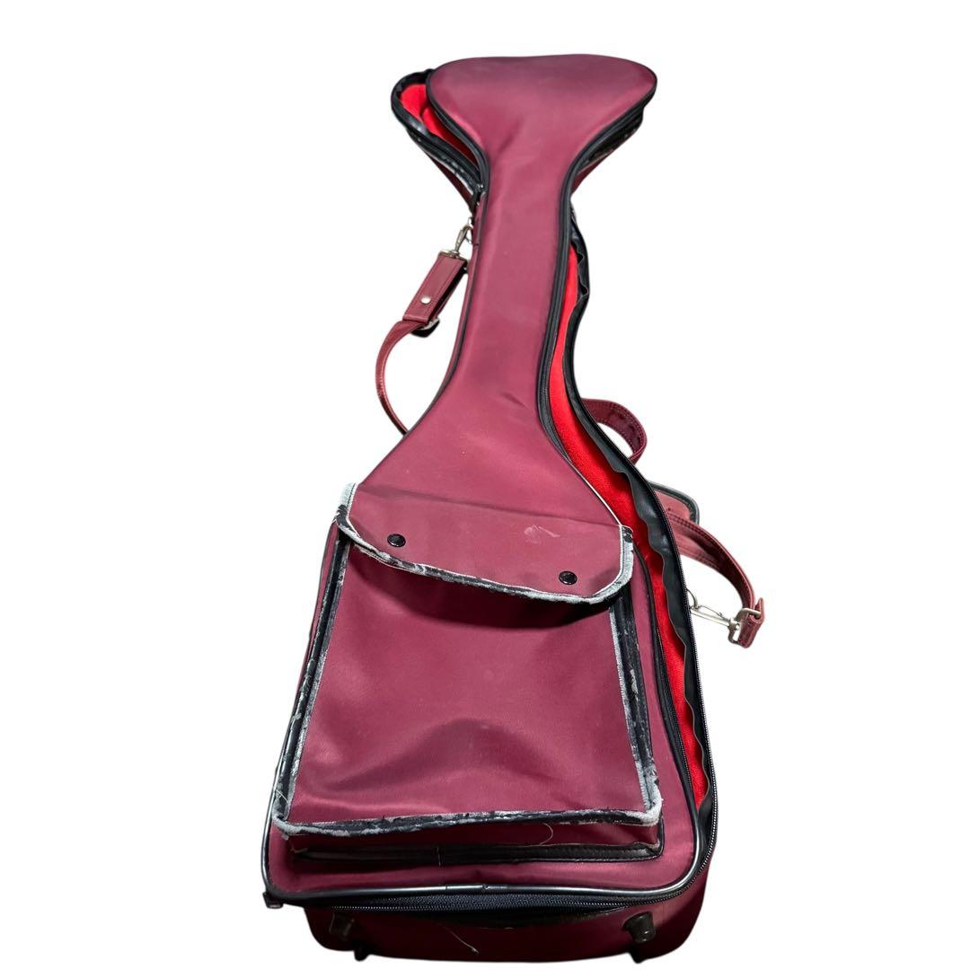 【銘あり一点物】三味線 ケース付き 皮破れあり