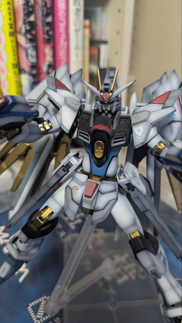 HG　マイティーストライクフリーダムガンダム　塗装完成品