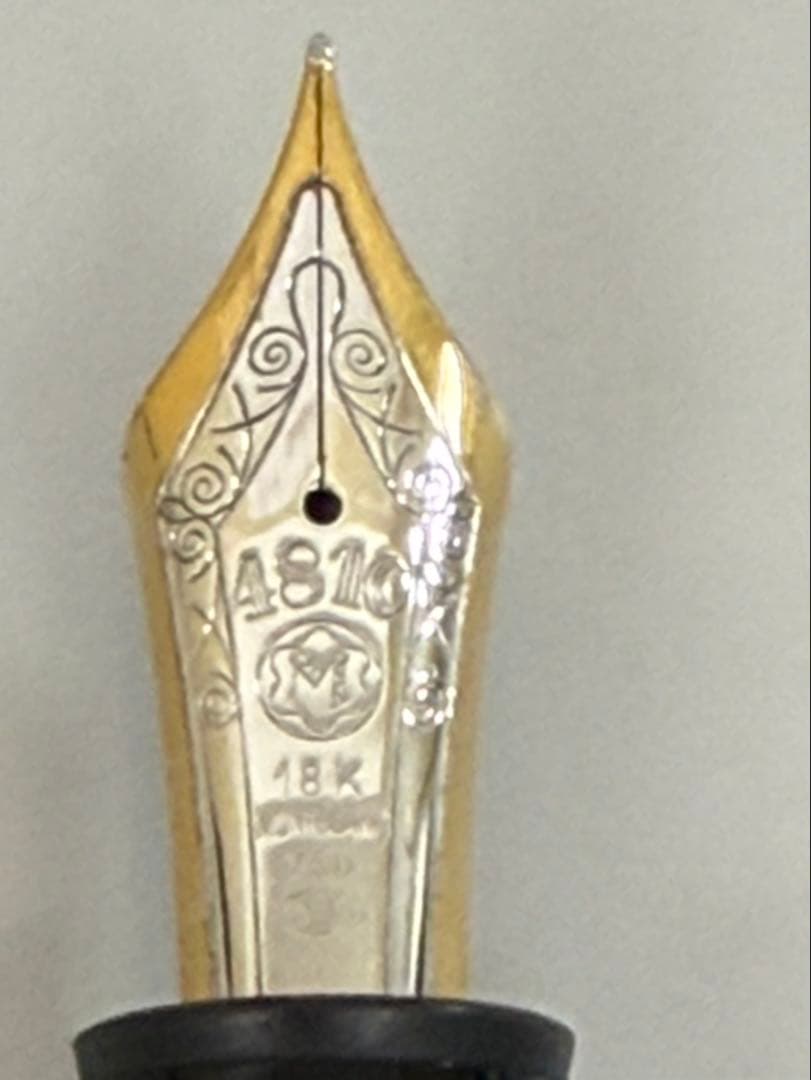 モンブランマイスターシュテュック149 ブラック万年筆 18Kゴールドペン先