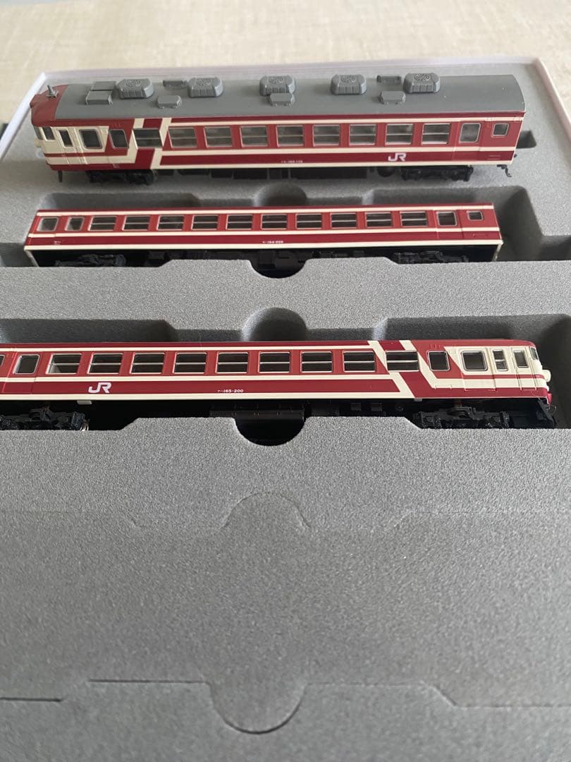 【超美品】KATO 165系ムーンライト（赤）3両セット