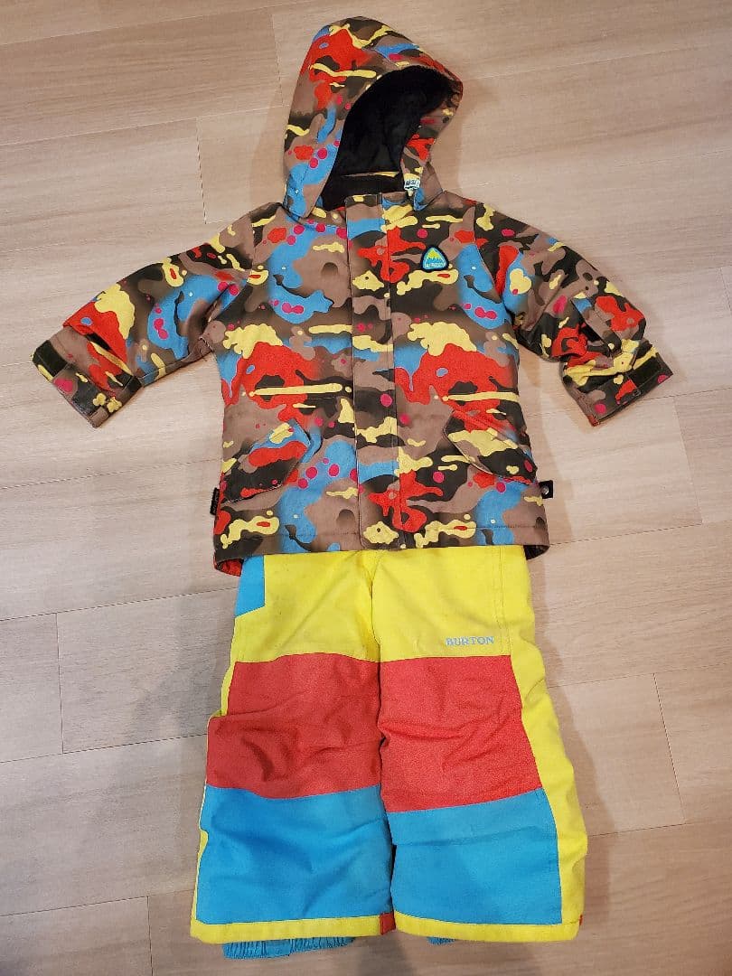 Burton キッズ ジャケット ビブパンツ 上下セット 2T スノーボード