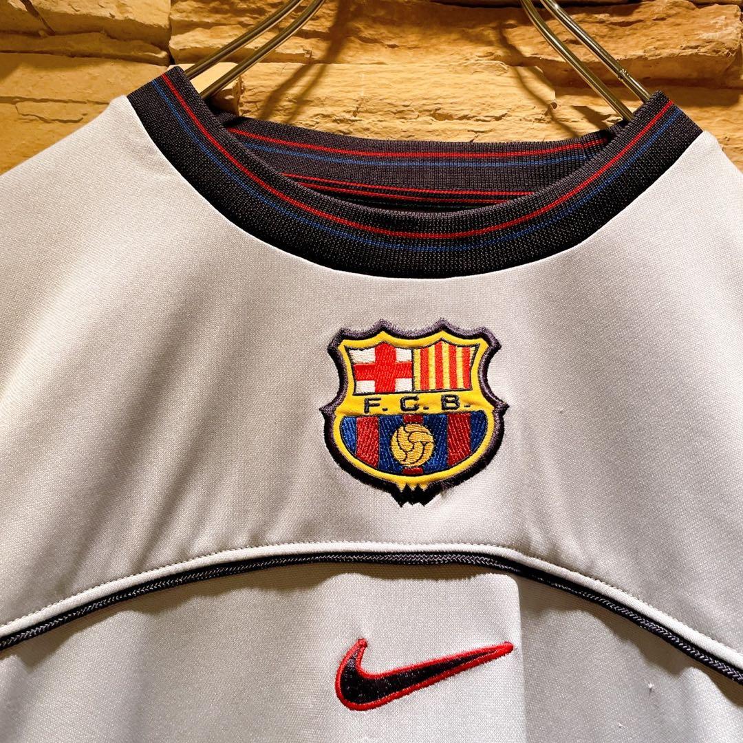 【大人気】y2k/NIKE×バルセロナ/センター刺繍ロゴ/トレーニングウェア/M