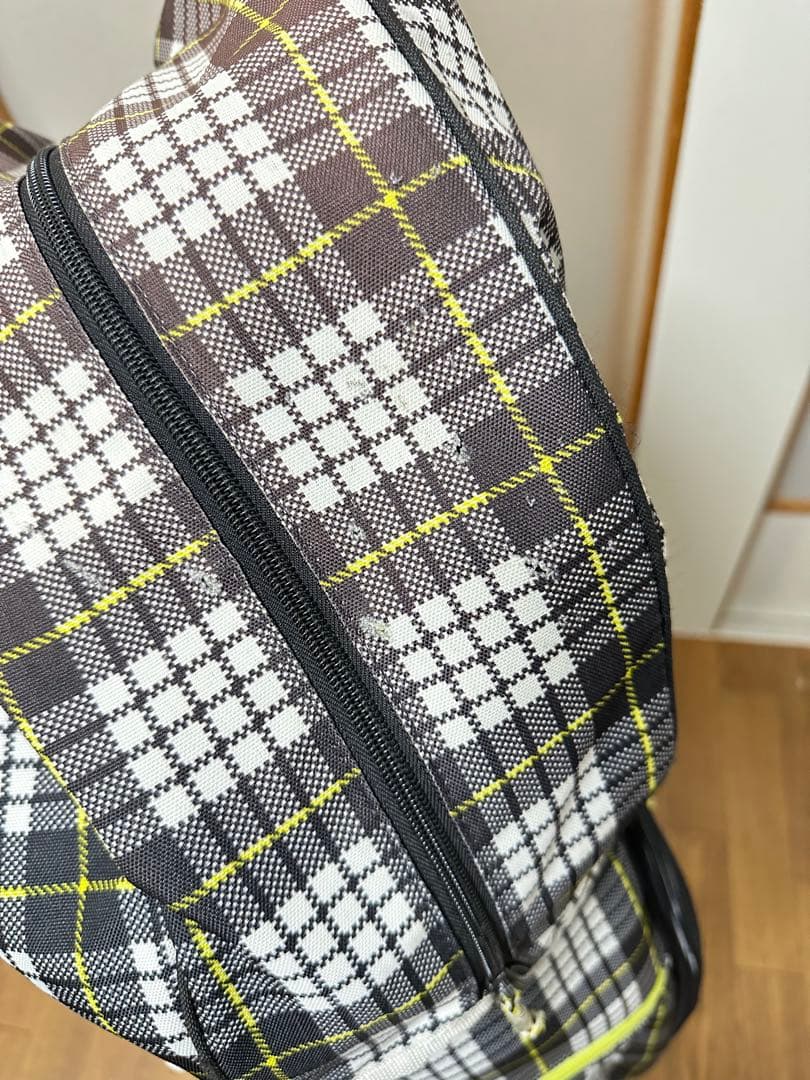 希少レアNEW BALANCE チェック柄ヒョウ柄　キャディバッグ　ゴルフ