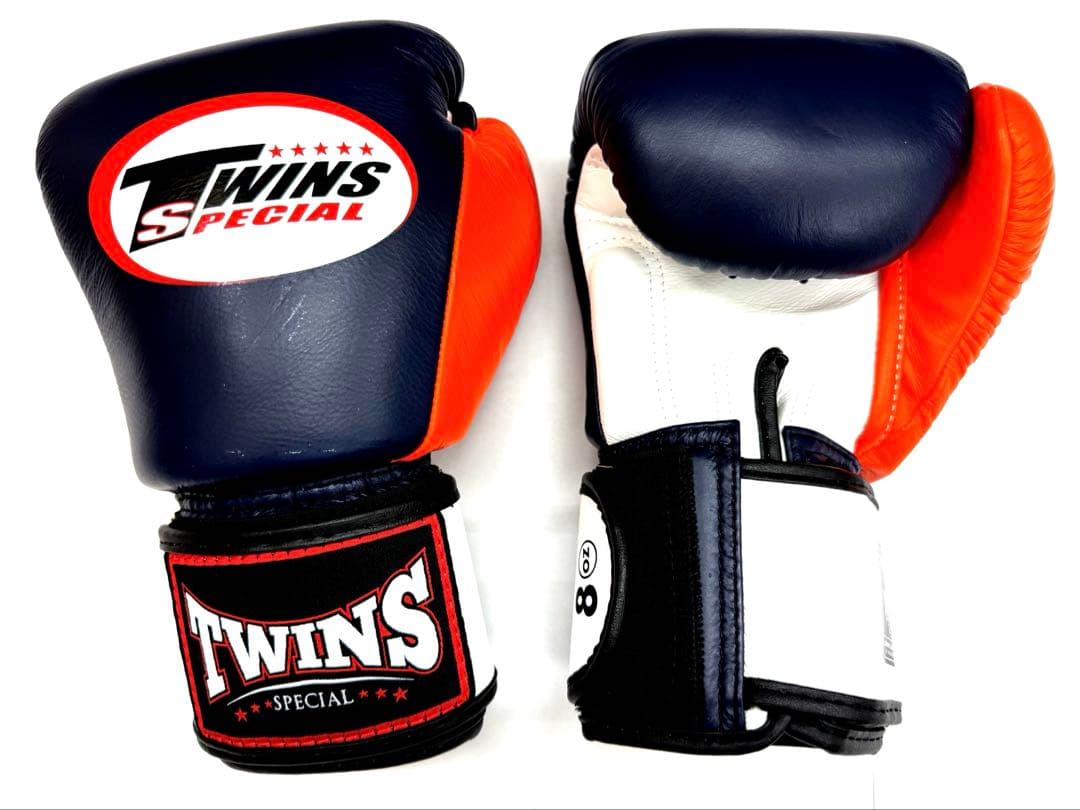新品　TWINS グローブ 16oz 紺白オレンジ　本革製　ツインズ