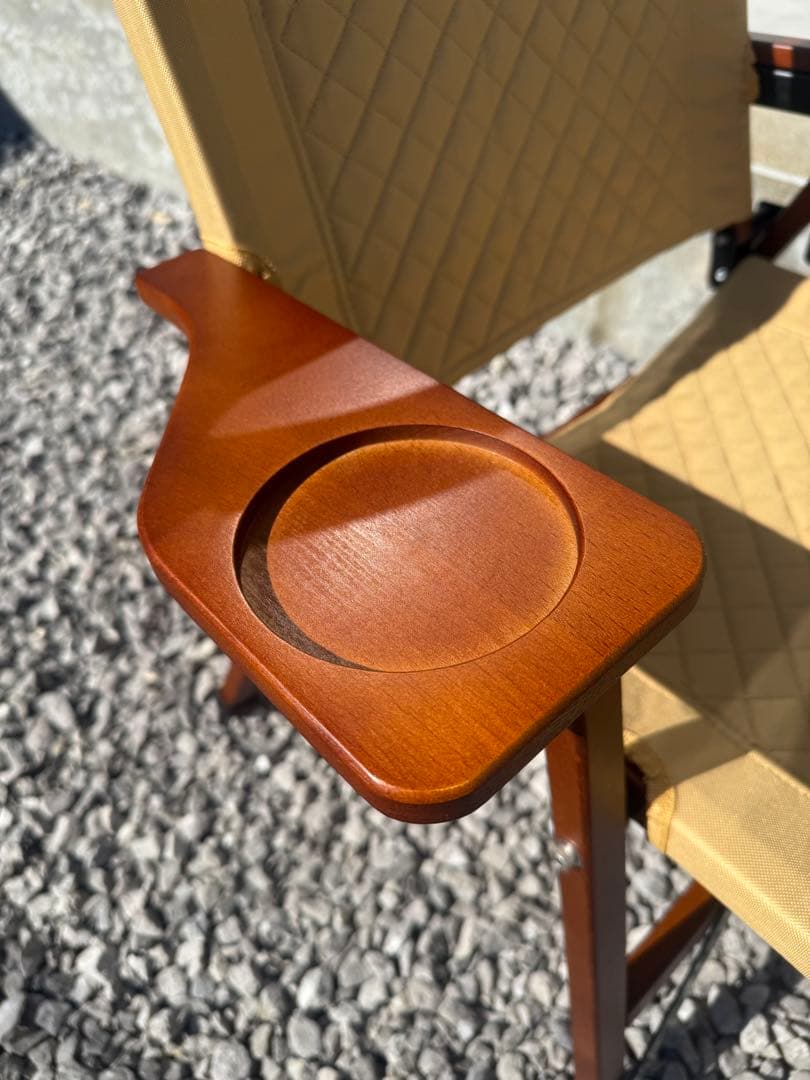 折りたたみアウトドアチェア ベージュ