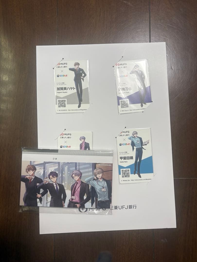 ROF-MAO 三菱UFJ銀行 名刺風カード 通帳風ノート ろふまお にじさんじ