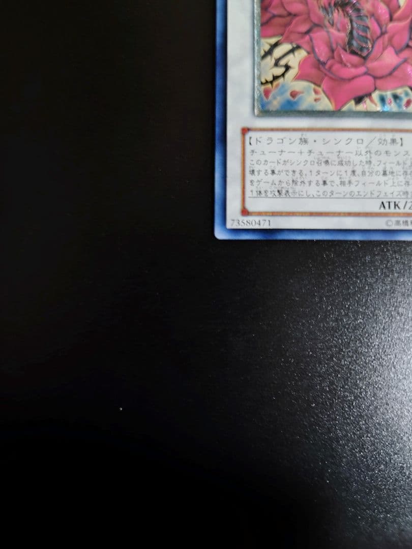 ブラックローズドラゴン。レリーフ。