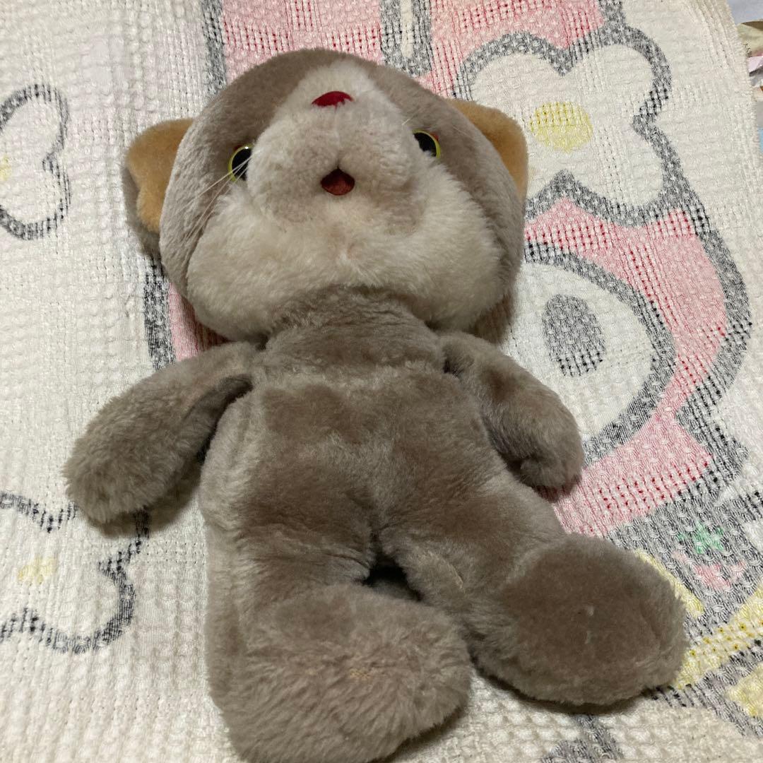 吉徳　昭和レトロ　ヴィンテージ ネコ　ぬいぐるみ　中古品