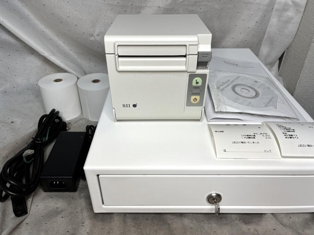 美品■SII　セイコー　サーマルプリンター＆ドロアー■RP-D10　エアレジ対応