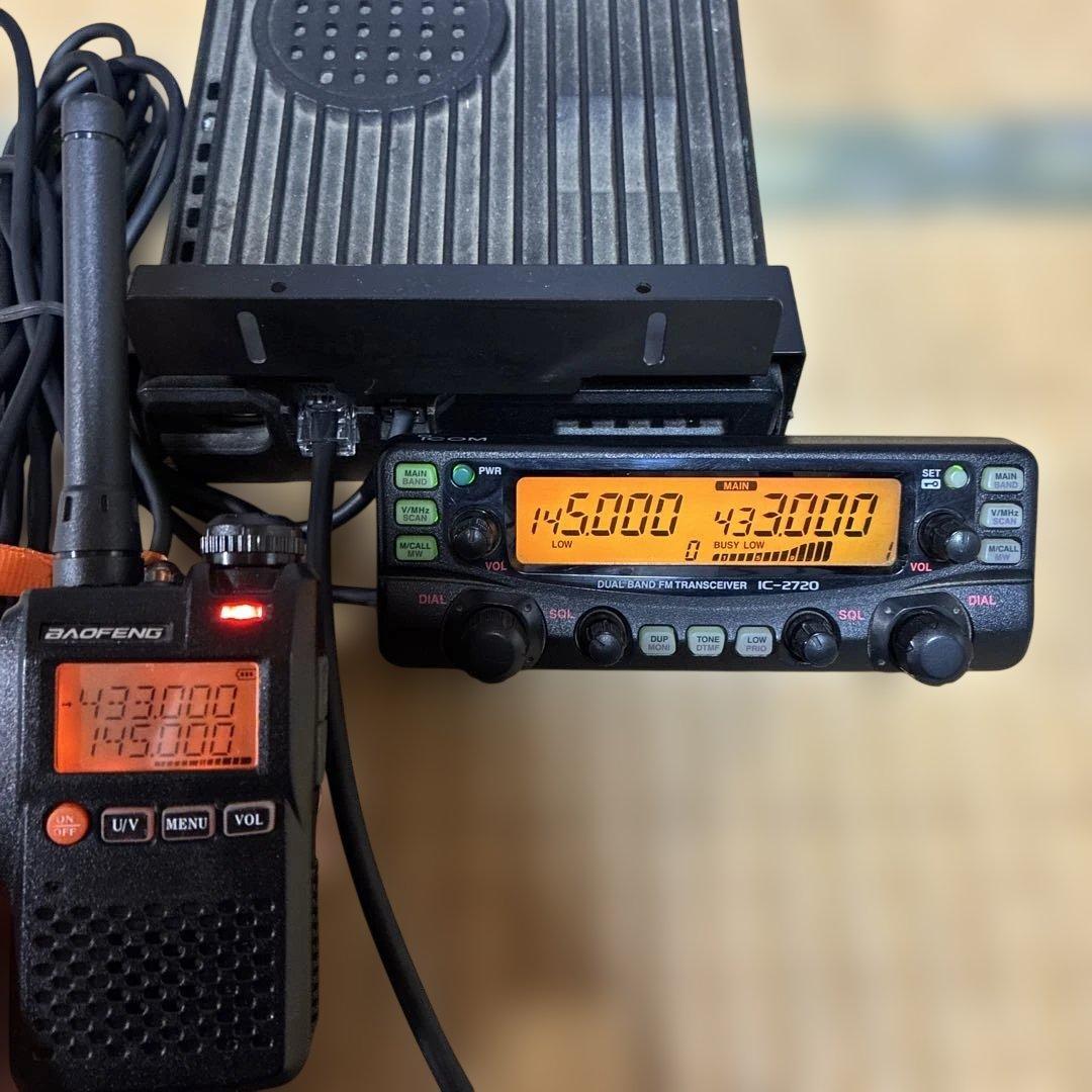 【動作確認済】アイコム IC-2720D 50W デュアルバンド アマチュア無線