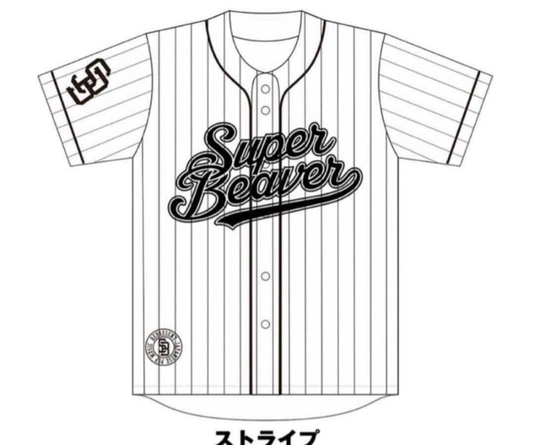 た*)様 SUPER BEAVER 20周年ベースボールシャツ ストライプ Lサ