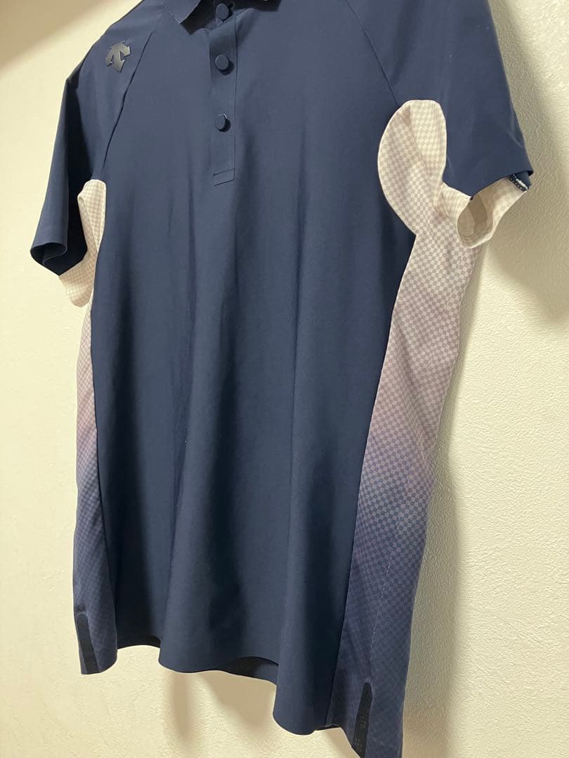 【g－arc】デサント　ネイビー 半袖ポロシャツ メンズ　週末値下げ