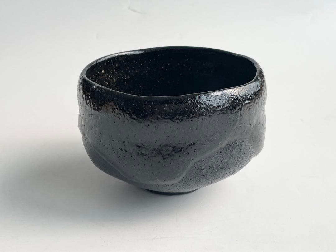 陶芸家　大樋年朗　大樋長左衛門　黒茶碗　幕釉　黒楽茶碗　鵬雲斎書付　共箱