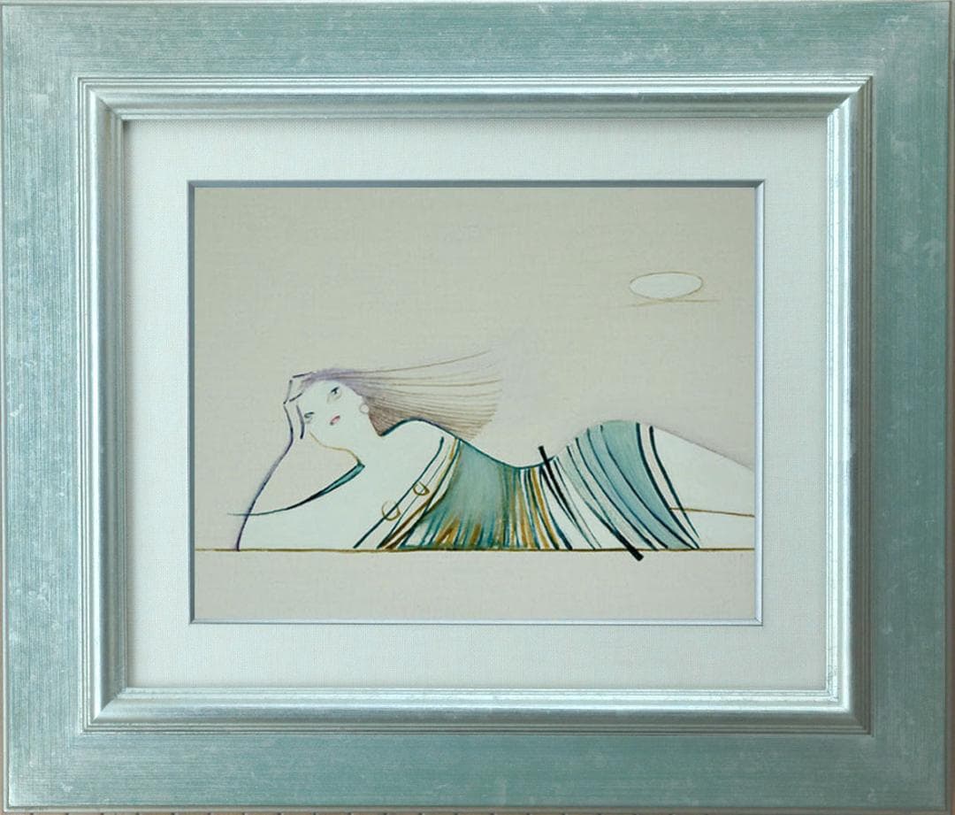 油絵 菅家令子 絵 絵画 インテリア F3-041114 人物 女性像