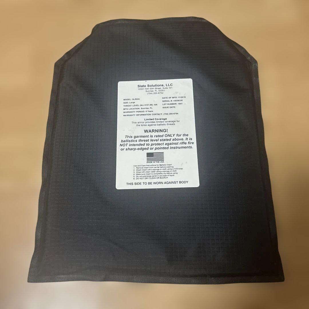 実物 米軍放出品State Solutions防弾ソフトアーマーLサイズ B16