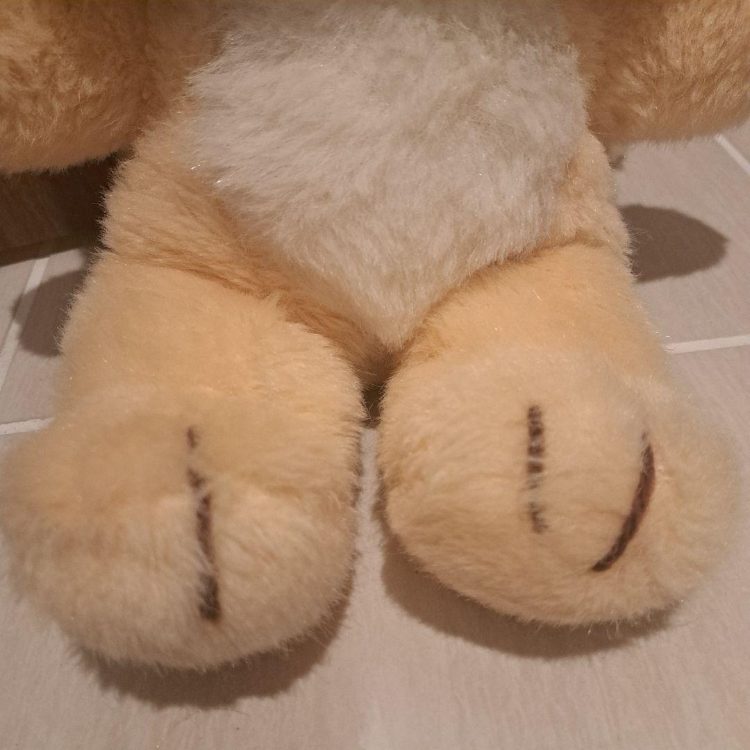 昭和レトロな猫のぬいぐるみ クリーム色 ヴィンテージ　ビンテージ　アンティーク