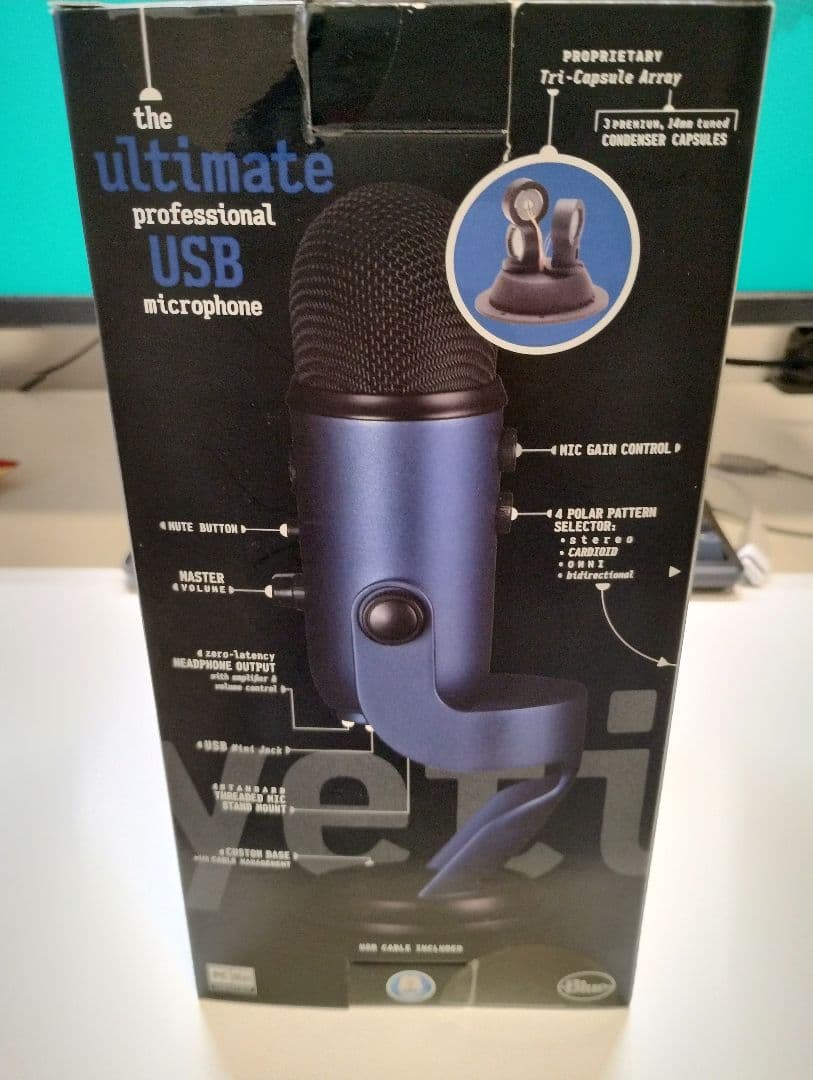 Blue Yeti コンデンサーマイク USB接続
