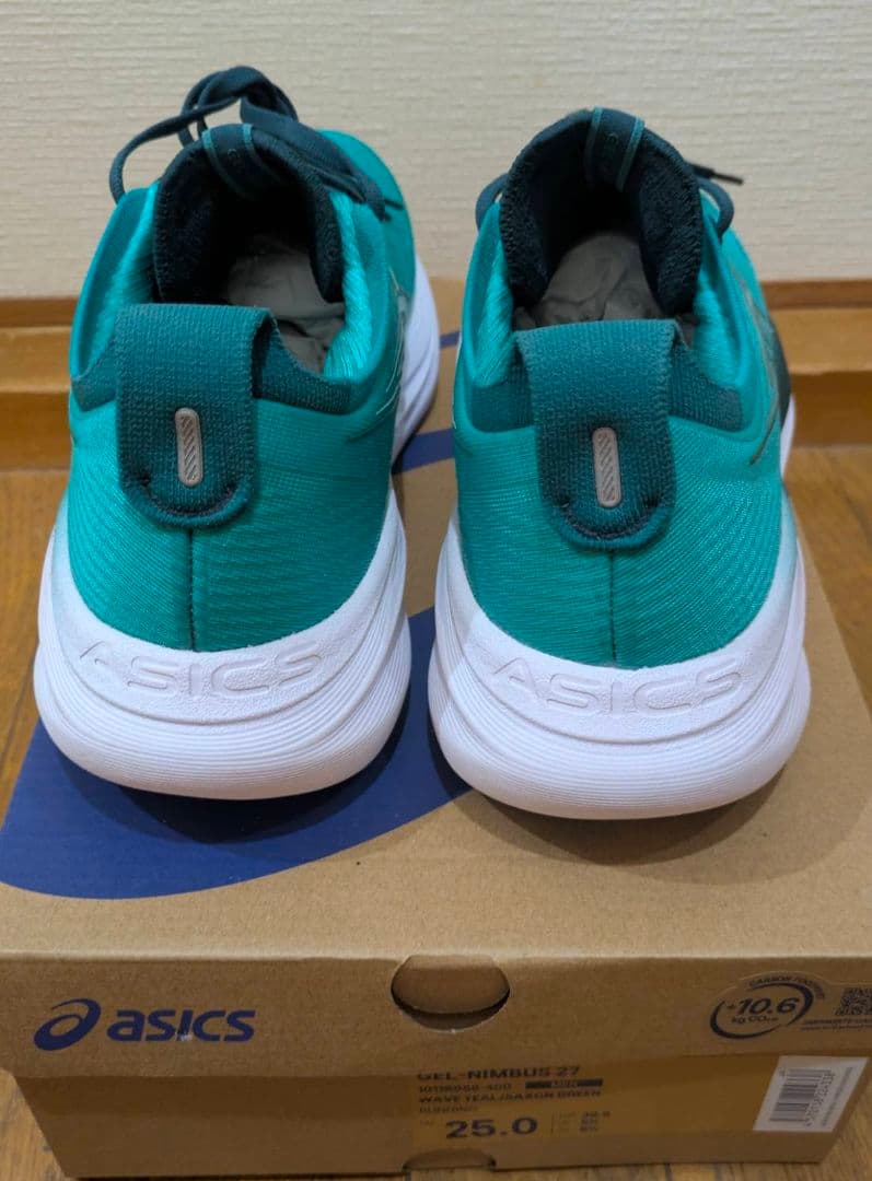 アシックス ゲルニンバス27 25.0 cm 美品