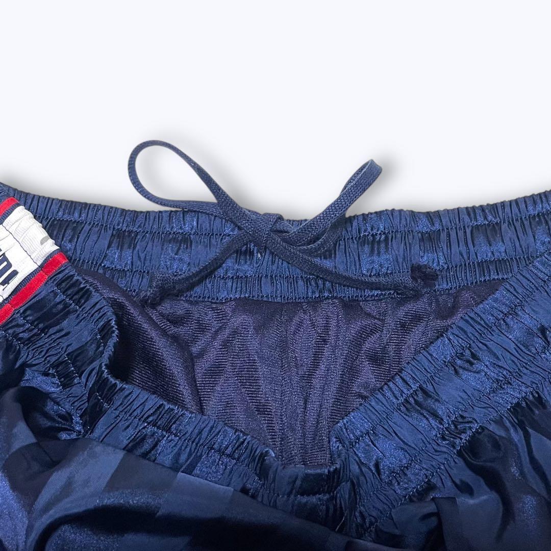 00s PUMA ナイロン 上下セットアップ サイズO ネイビー ラインジャージ