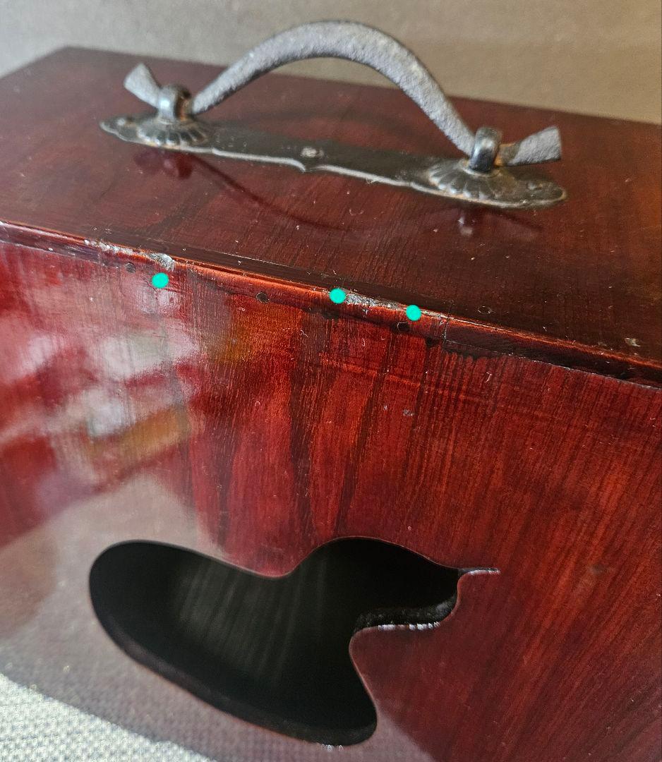 明治時代　木製　弁当箱　野点　野点弁当箱 鉄製手提げ　三段重ね　5箱仕立　茶道具