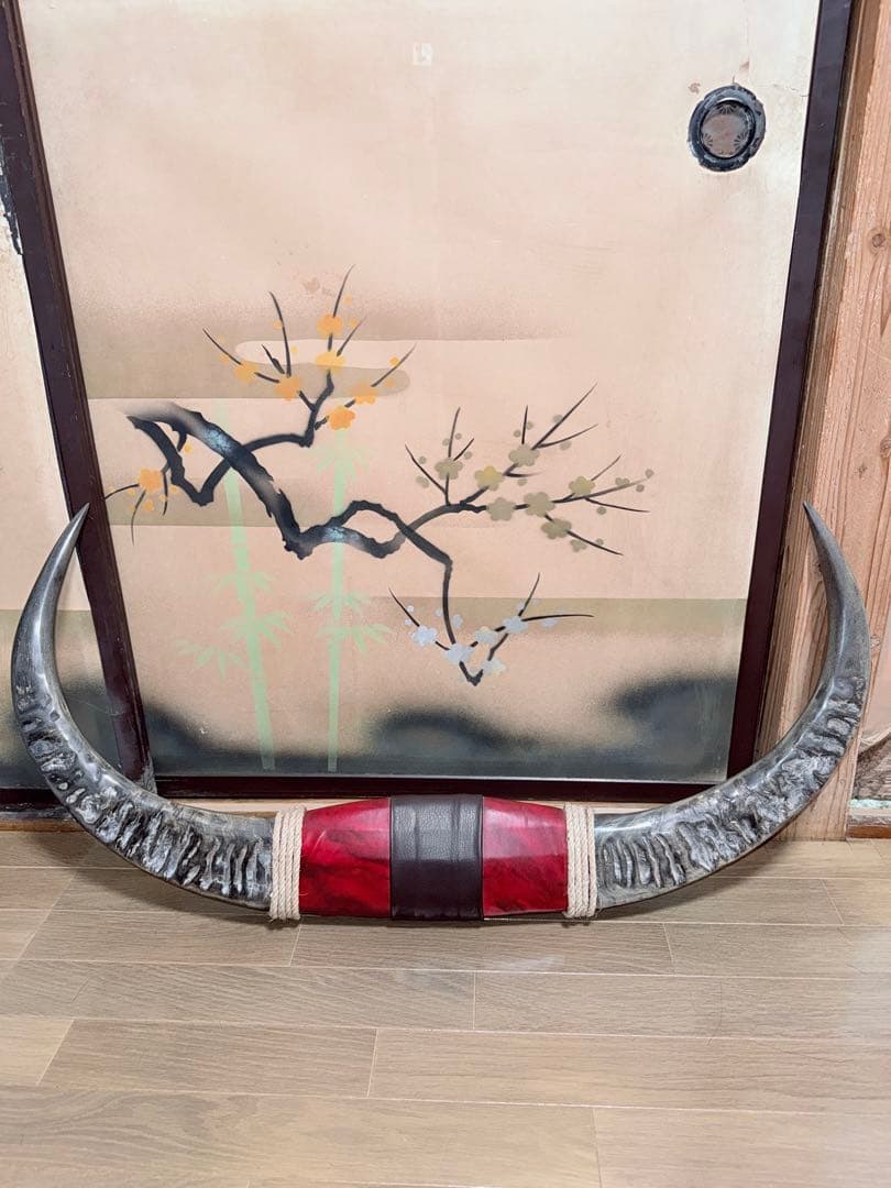 【希少・特大95cm】水牛の角 オブジェ ヴィンテージ 天然素材 迫力満点