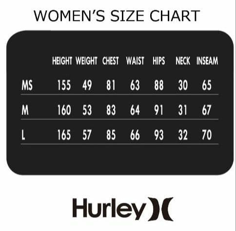 HURLEY ハーレー ウェットスーツ レギンス レディース 1mm