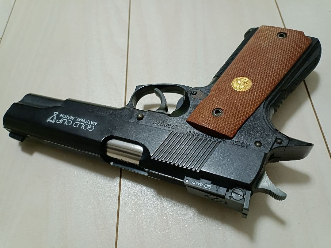 【中古品】WA固定ガスガン「コルト ゴールドカップ ナショナル マッチ」