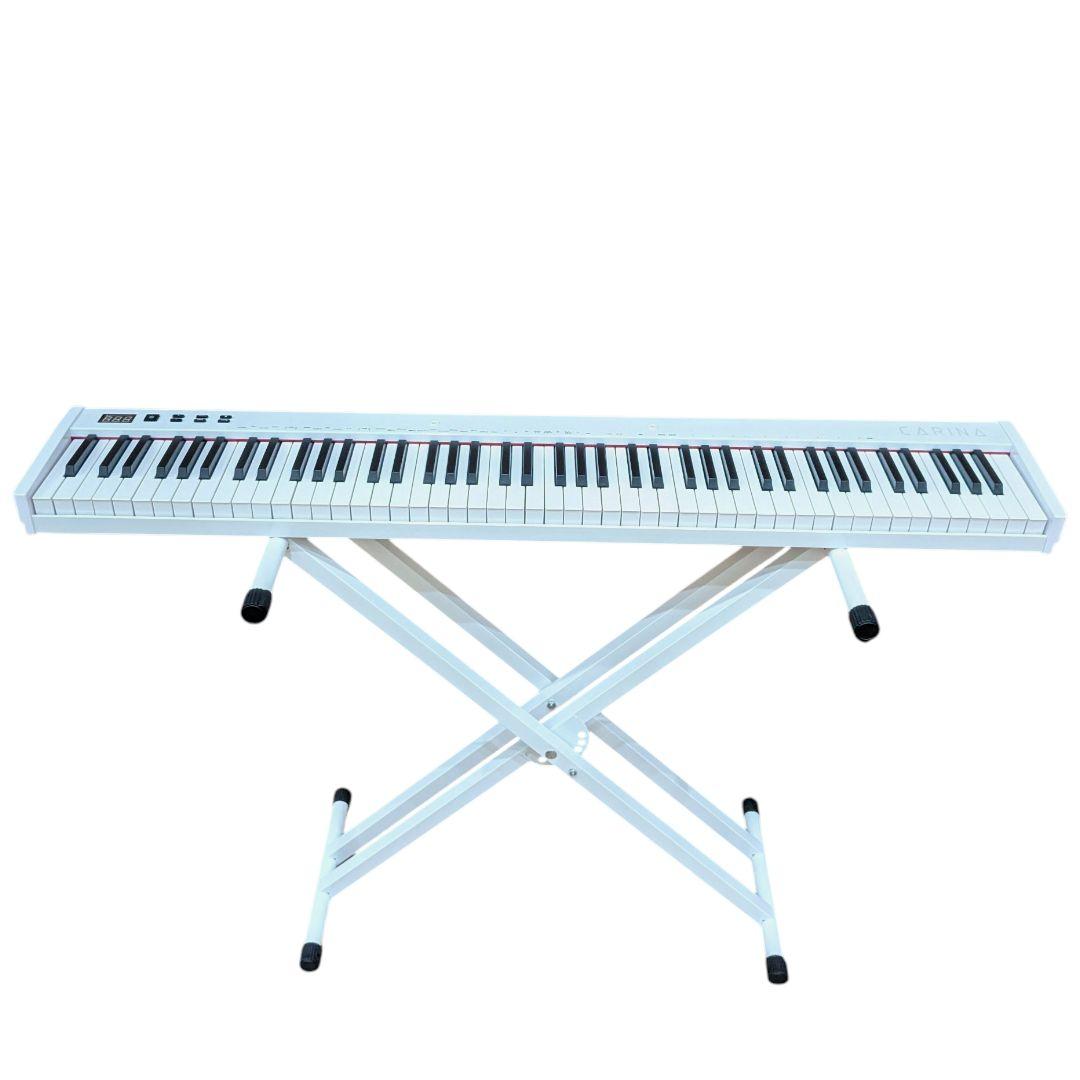 美品 CARINA カリーナ 88鍵盤 電子ピアノ スタンド付き ホワイト