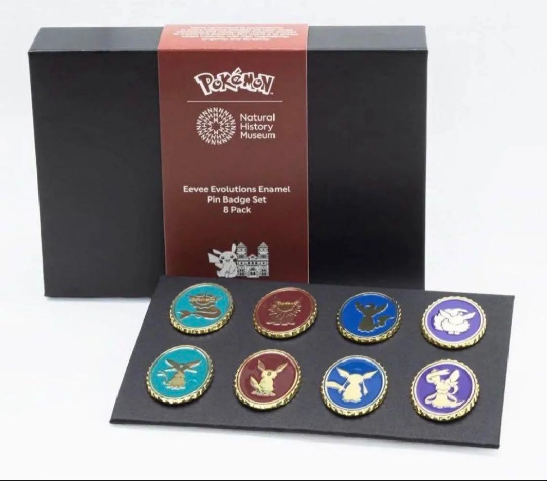 ポケモン　ロンドン自然史博物館　ピンバッジセット