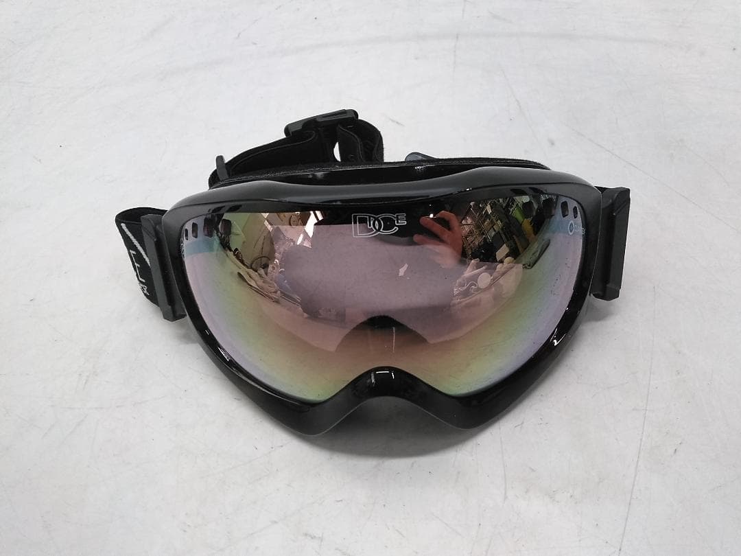 DICE ダイス スノーゴーグル ケース付 ミラーレンズ ウィンタースポーツ●